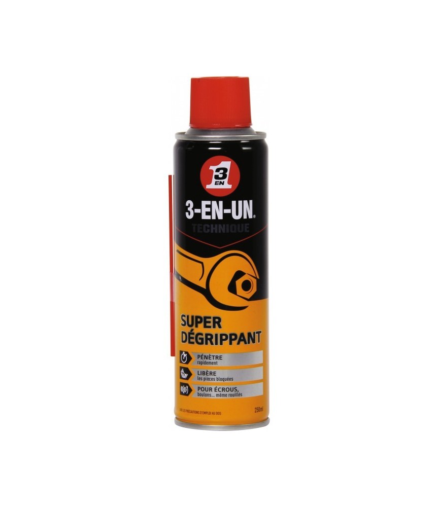 Super dégrippant 250 ml - 3-EN-UN Super dégrippant 250 ml - 3-EN-UN