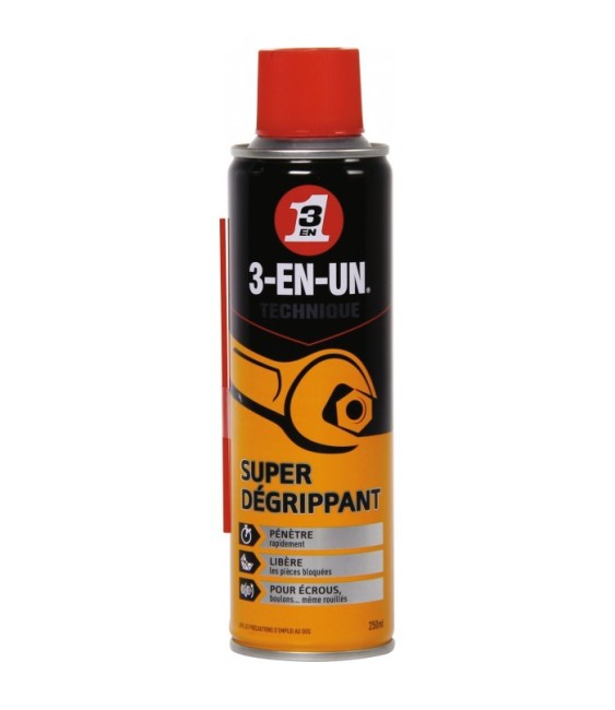 Super dégrippant 250 ml - 3-EN-UN