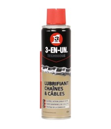 Lubrifiant chaînes et câbles - 250 ml - 3-EN-UN