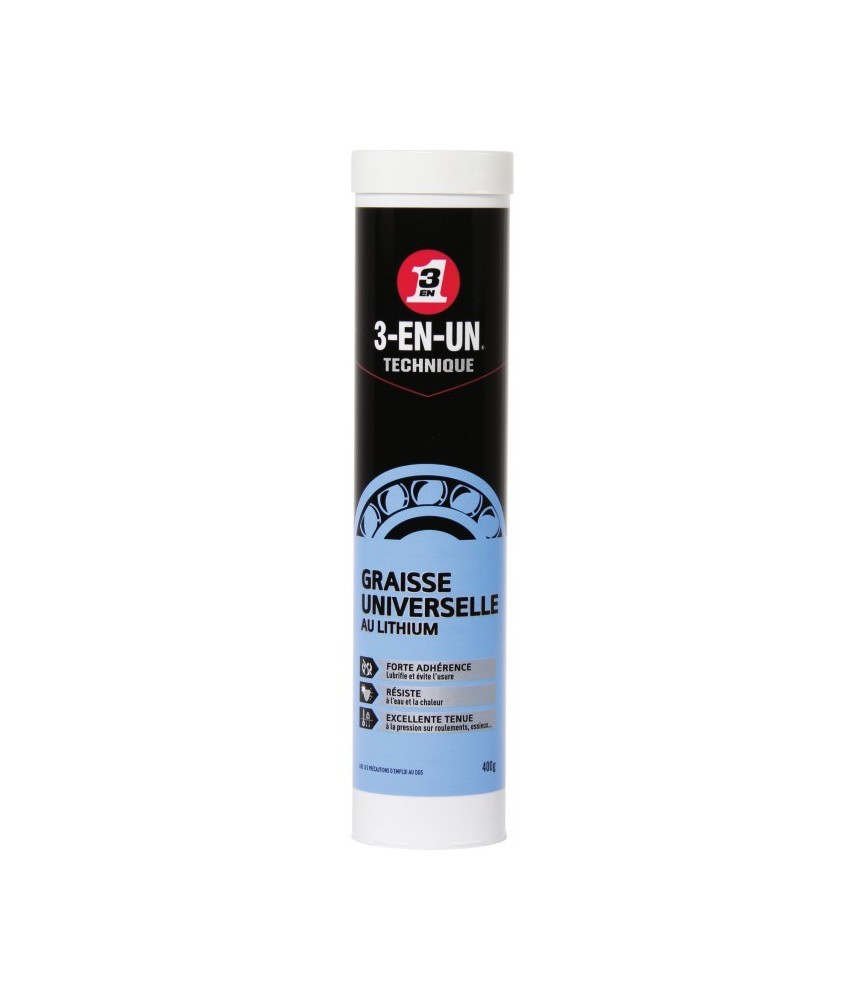Graisse universelle au Lithium - 400 Gr - 3-EN-UN Graisse universelle au Lithium - 400 Gr - 3-EN-UN