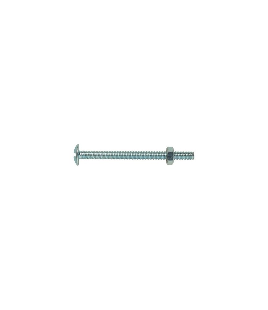 Boulon poêlier acier zingué - 6 x 20 mm - Lot de 4 - FIX'PRO Boulon poêlier acier zingué - 6 x 20 mm - Lot de 4 - FIX'PRO