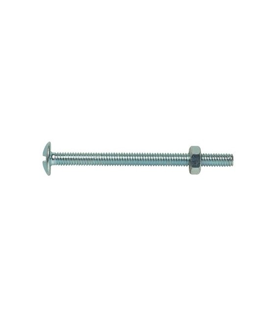 Boulon poêlier acier zingué - 6 x 20 mm - Lot de 4 - FIX'PRO