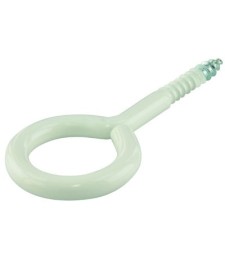 Piton à visser plastifié blanc - 3.8 x 30 mm - Lot de 4 - FIX'PRO