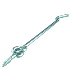 Crochet de contrevent en acier zingué - 140 mm - Lot de 2 - FIX'PRO