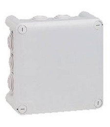 Boîte de dérivation carrée PLEXO - Gris - 130 x 130 x 74 mm - LEGRAND
