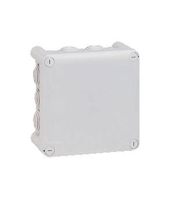 Boîte de dérivation carrée PLEXO - Gris - 130 x 130 x 74 mm - LEGRAND