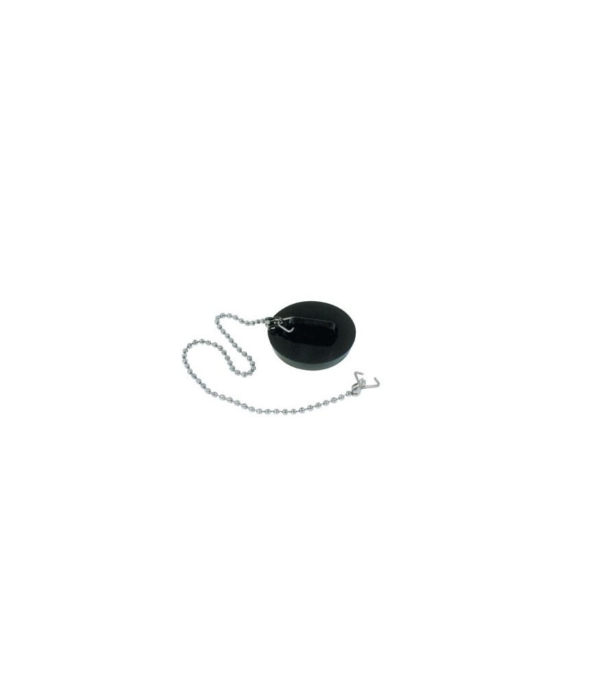 Bouchon caoutchouc à chaînette - 49 mm x 53 mm - NEPTUNE Bouchon caoutchouc à chaînette - 49 mm x 53 mm - NEPTUNE