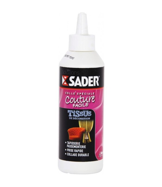 Colle tissus de décoration - 250 ml - SADER