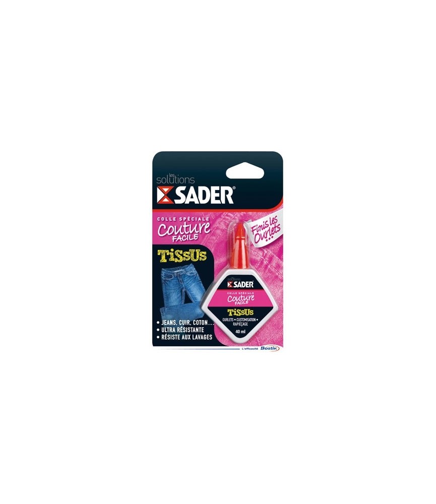 Colle tissus "Fini les ourlets" - 40 ml - SADER