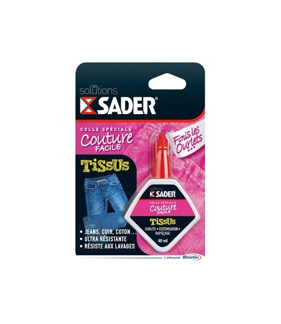 Colle tissus "Fini les ourlets" - 40 ml - SADER