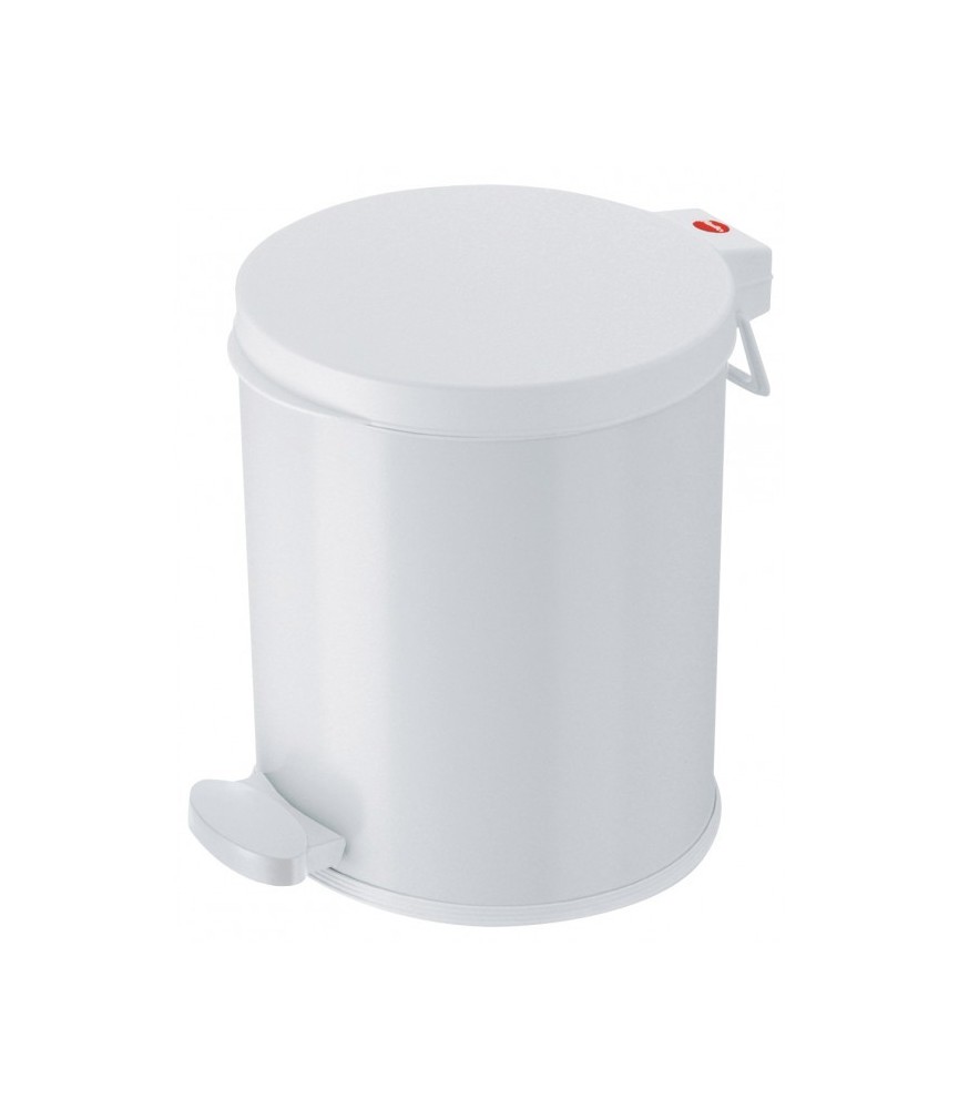 Poubelle à pédale 13 L - Blanche - Trento - HAILO