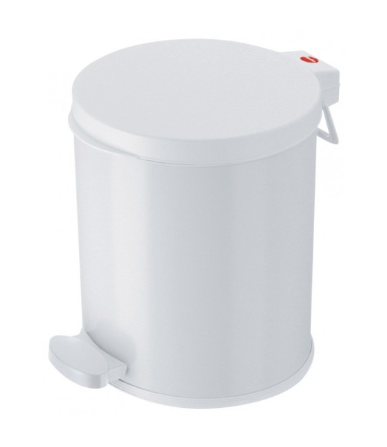 Poubelle à pédale 13 L - Blanche - Trento - HAILO