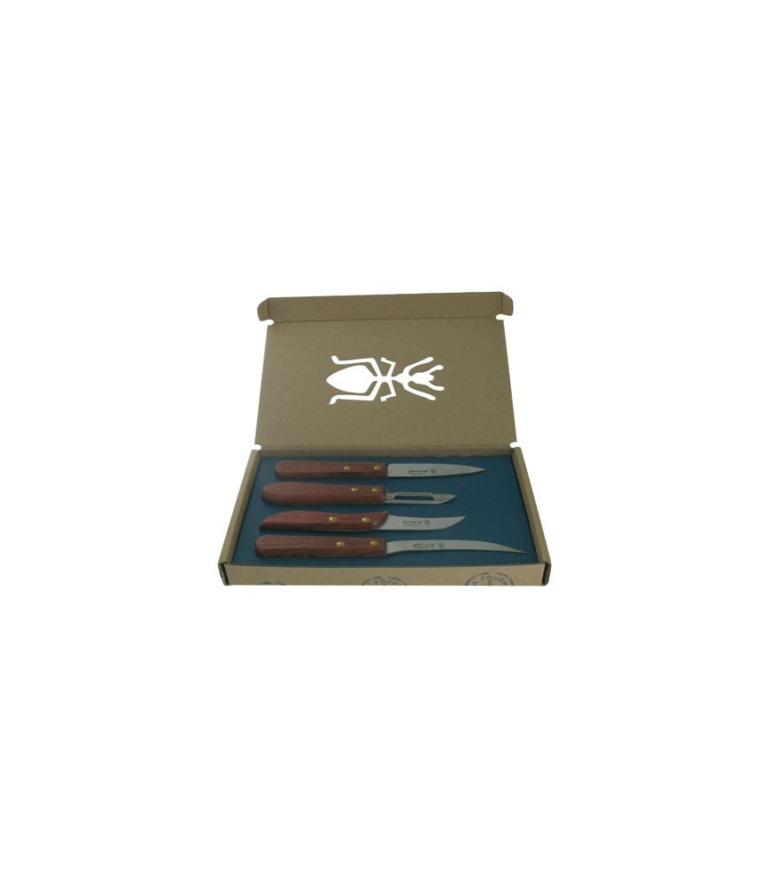 Coffret 3 couteaux + 1 éplucheur - LA FOURMI Coffret 3 couteaux + 1 éplucheur - LA FOURMI