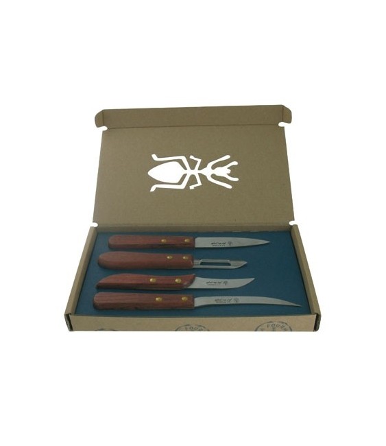 Coffret 3 couteaux + 1 éplucheur - LA FOURMI