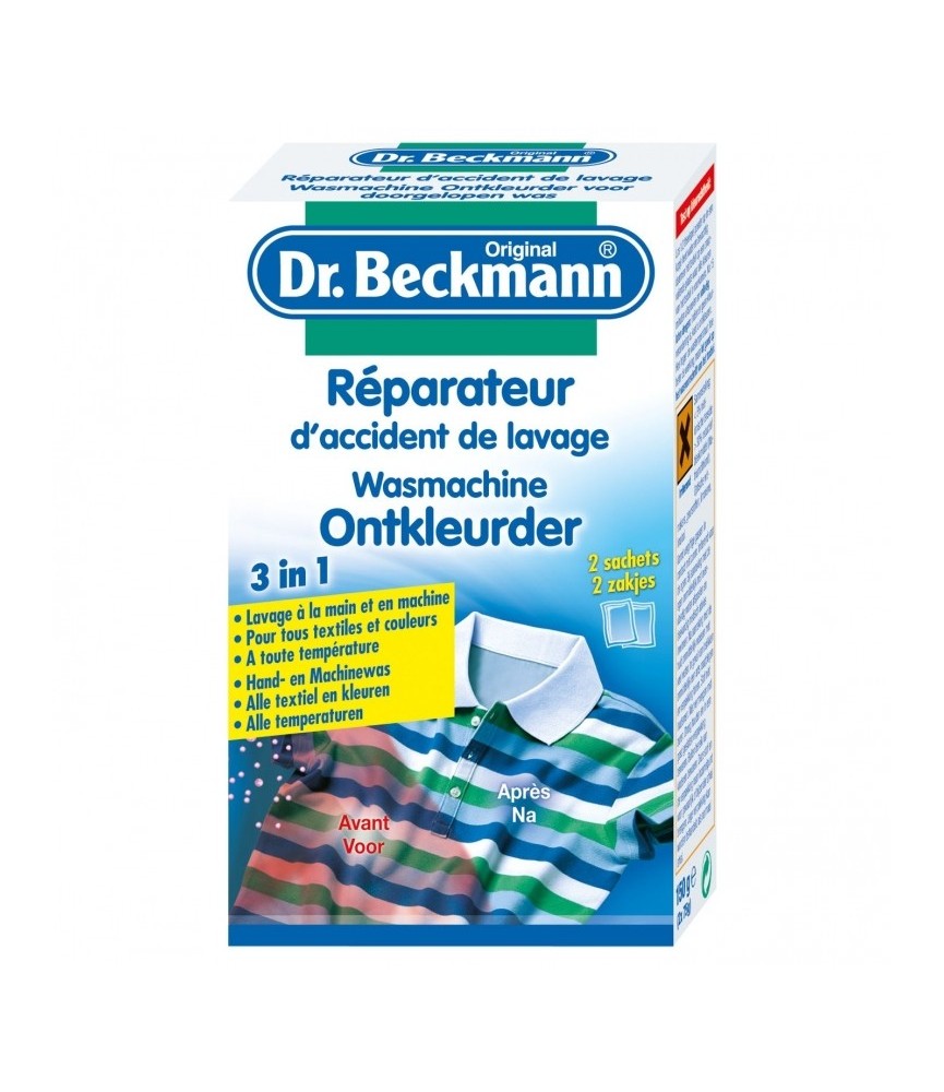 Réparateur d’accident de lavage - 3 en 1 - DR BECKMANN Réparateur d’accident de lavage - 3 en 1 - DR BECKMANN