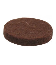 Patin en feutre laine marron  17 mm - Lot de 20 - DAISIF