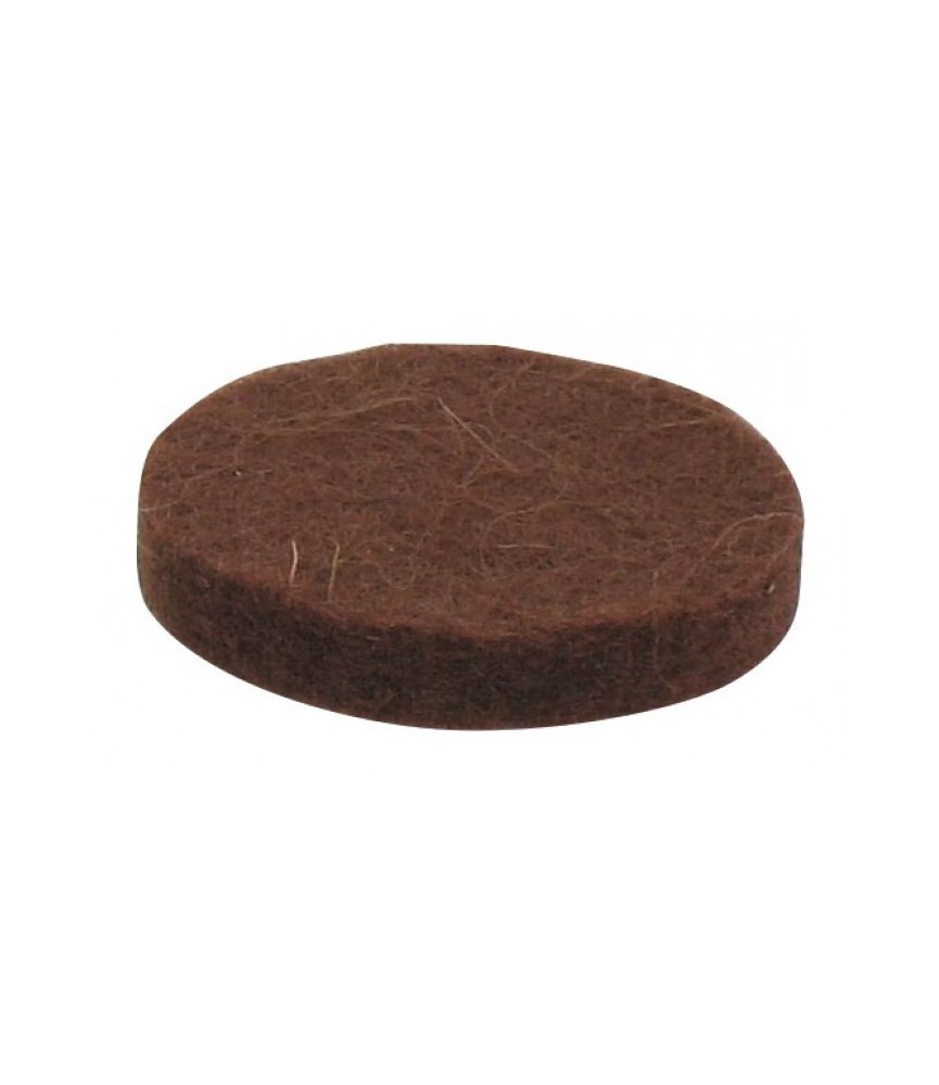 Patin en feutre laine marron 17 mm - Lot de 20 - DAISIF Patin en feutre laine marron 17 mm - Lot de 20 - DAISIF