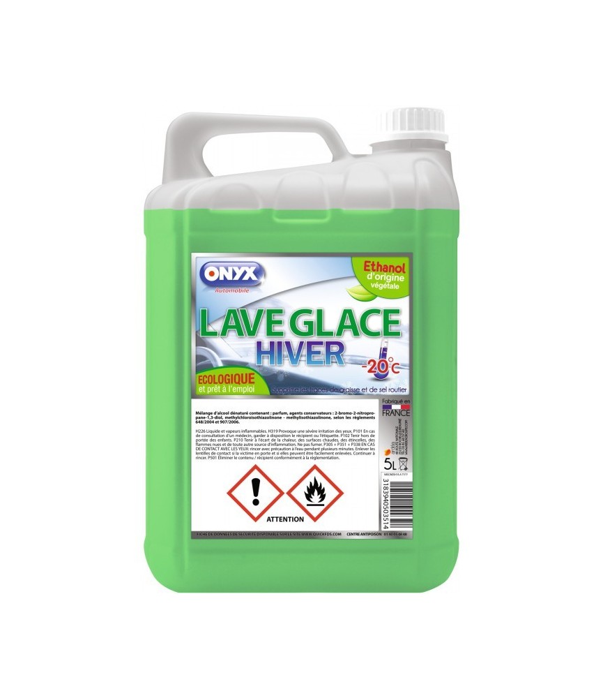 Lave-glace dégivrant écologique - Hiver - 5 L - ONYX