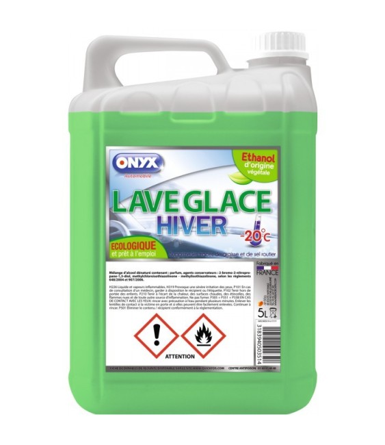 Lave-glace dégivrant écologique - Hiver - 5 L - ONYX