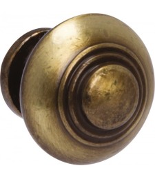 Bouton rustique effet bronze  30 mm