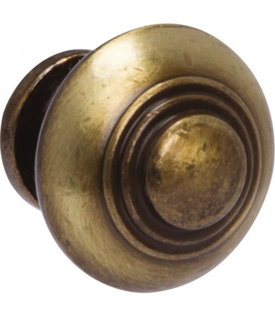 Bouton rustique effet bronze  30 mm