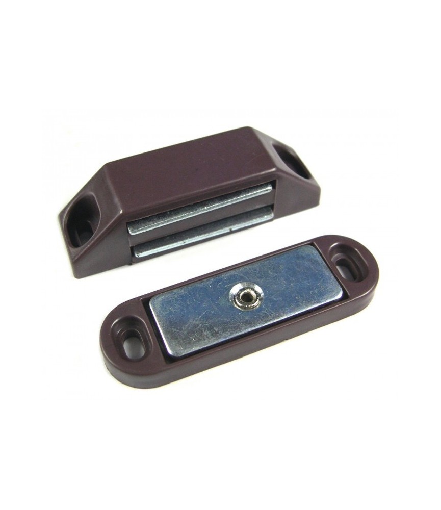 Loqueteau magnétique 5/6 Kg - Marron - 60 mm - STRAUSS Loqueteau magnétique 5/6 Kg - Marron - 60 mm - STRAUSS