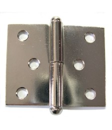 Paumelle noeud roule - Droite - 50 x 40 mm - STRAUSS