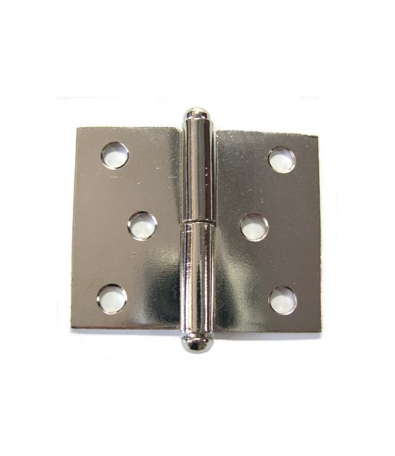 Paumelle noeud roule - Droite - 50 x 40 mm - STRAUSS