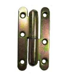 Paumelle de batiment - Droite - Bout rond - 95 x 45 mm - STRAUSS