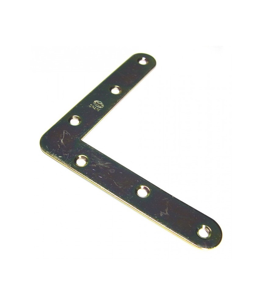 Équerre plate bout rond - 100 x 17 mm - Lot de 4 - STRAUSS