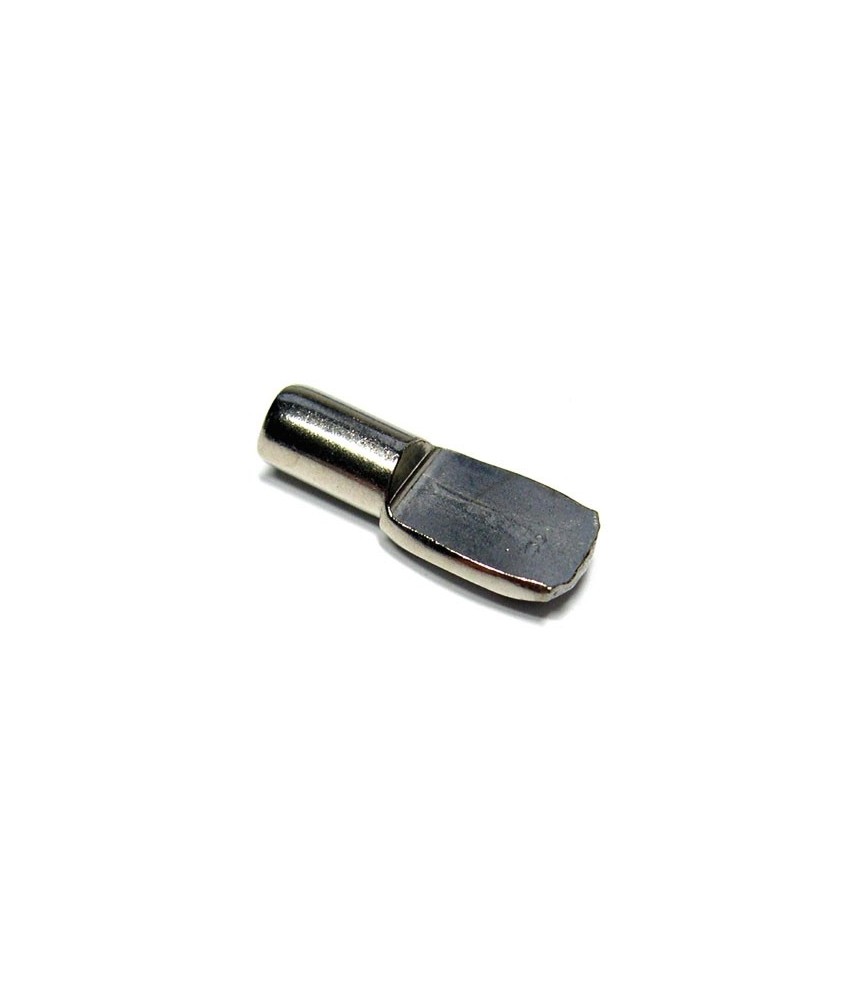 Taquet d'étagère acier nickelé -  4 mm - Lot de 12 - STRAUSS