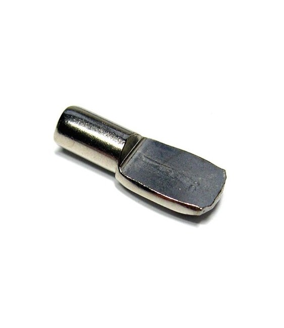 Taquet d'étagère acier nickelé -  4 mm - Lot de 12 - STRAUSS