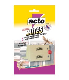 12 feuillets Sani-mites - ACTO