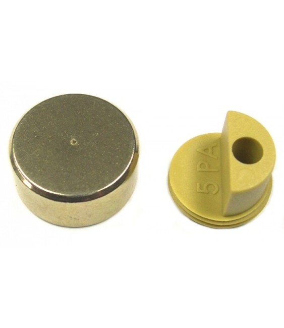 Patte à glace ronde Laiton poli - 18mm - Lot de 4 - STRAUSS