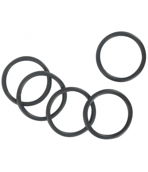 Anneau en fer - Noir mat - Lot de 10