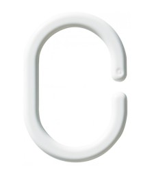 Anneaux blanc pour rideau de douche - ARVIX