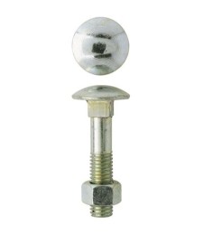 Boulon Japy tête ronde collet carré - 10 x 60 mm - Boîte de 100 - GFD