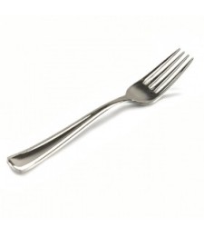 Fourchettes en plastique aspect inox