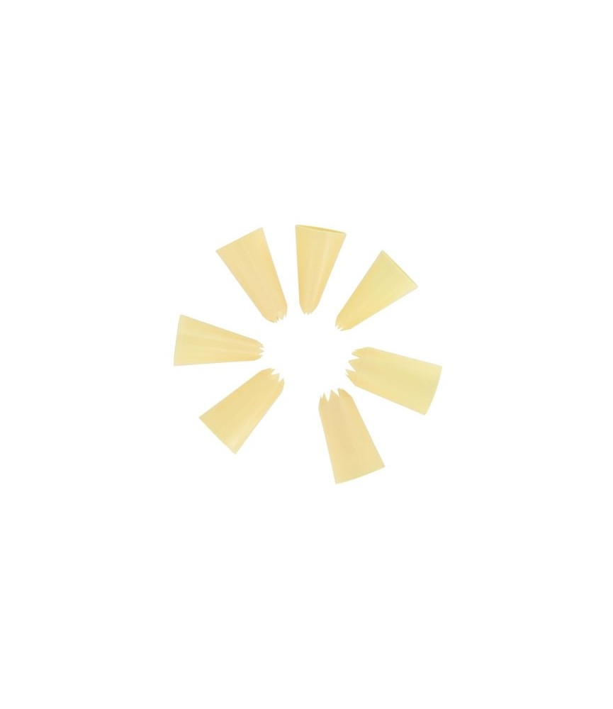 Douille de patisserie en plastique lisse - Lot de 7 - PATISSE Douille de patisserie en plastique lisse - Lot de 7 - PATISSE