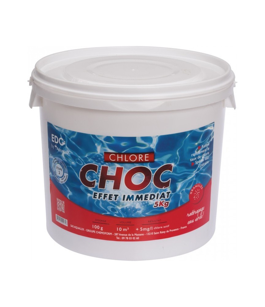 Chlore choc EDG - Seau 5 kg