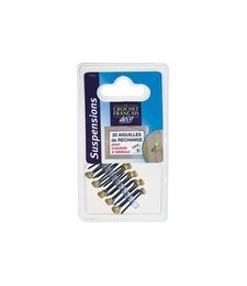 Aiguilles pour Crochet à clouer en laiton - Lot de 20