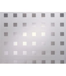 Adhésif vitrostatique - MOTIFS CARRES - Blanc - 90 cm x 150 cm