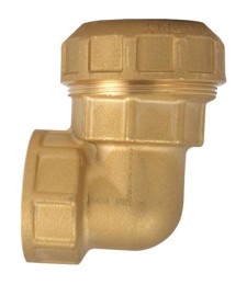 Coude 90° Femelle en laiton -  25 mm - CAP VERT