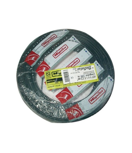 Couronne de 100 M - Noir - H07 V-U 2,5 mm² - ELECTRALINE