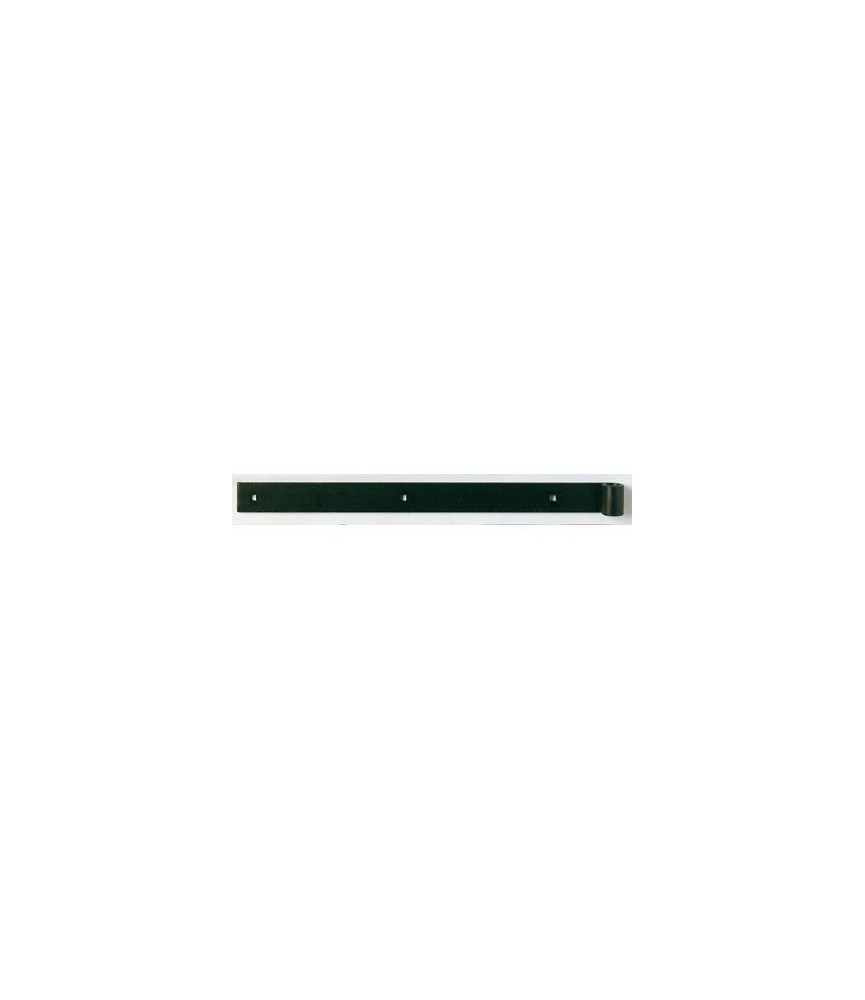 Penture queue carrée droite - 50 cm - Laqué noir