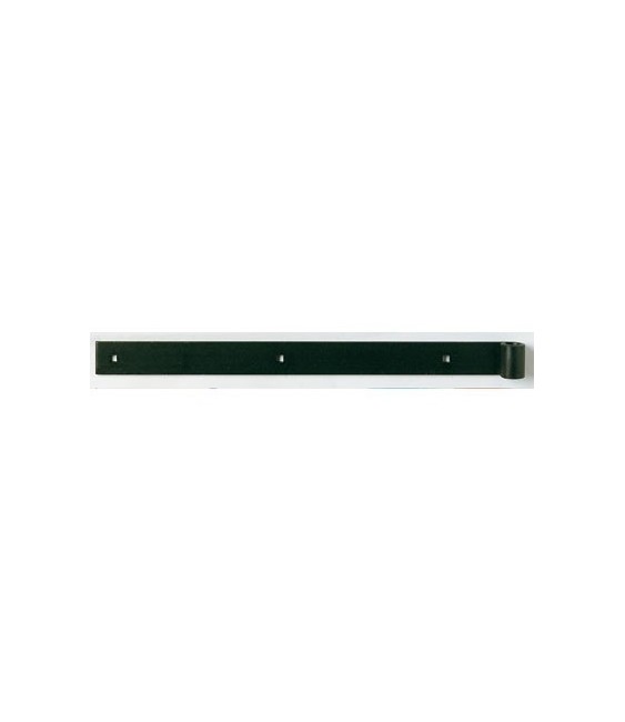 Penture queue carrée droite - 50 cm - Laqué noir