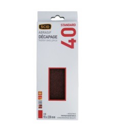 Patin corindon non perforé - Grain 40 - SCID