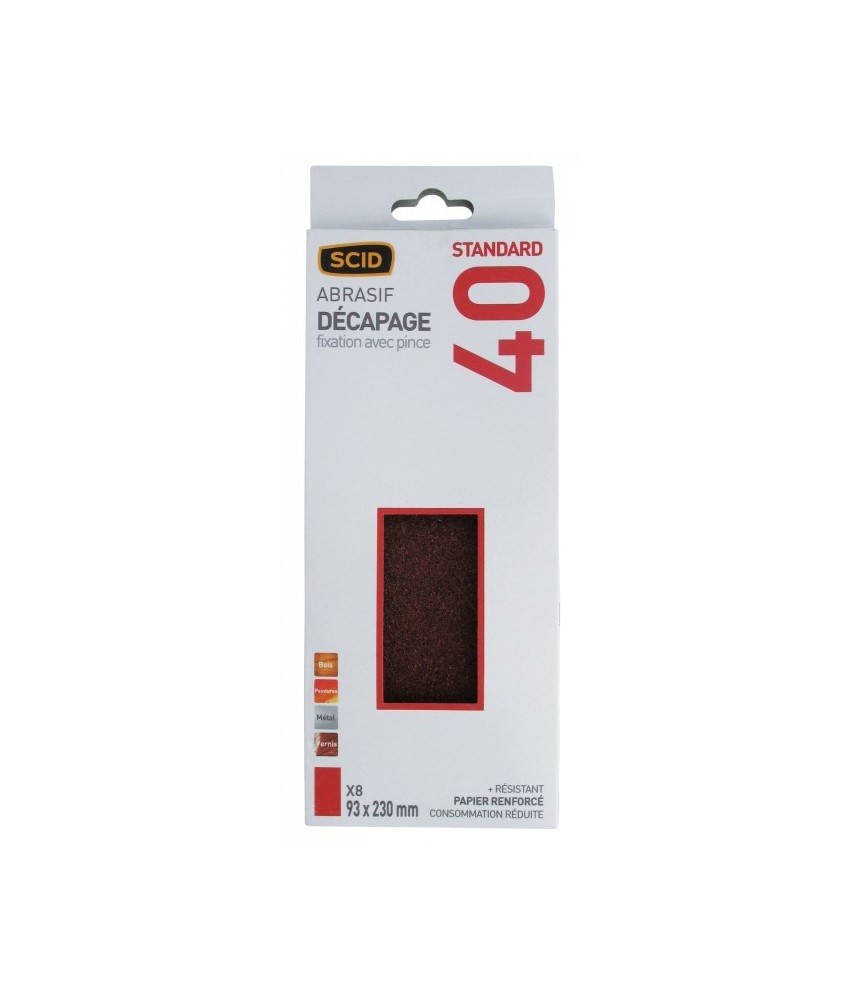Patin corindon non perforé - Grain 40 - SCID