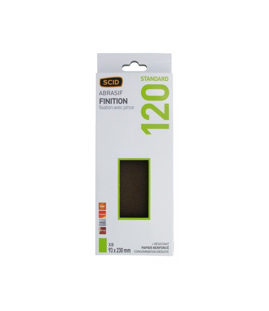 Patin corindon non perforé - Grain 120 - SCID