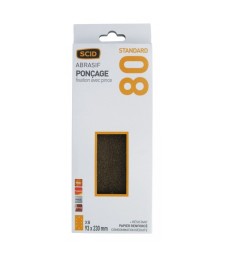 Patin corindon CC 93 perforé B 8T US - Grain 80 - SCID
